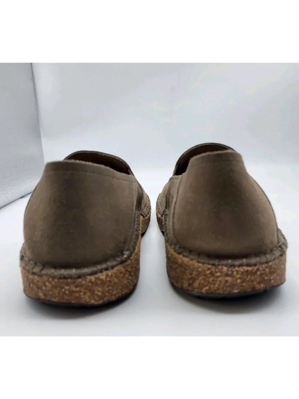 Birkenstock Callan Men’s Slip-On Suede Shoes Size 42 9 US Cork Sole beige